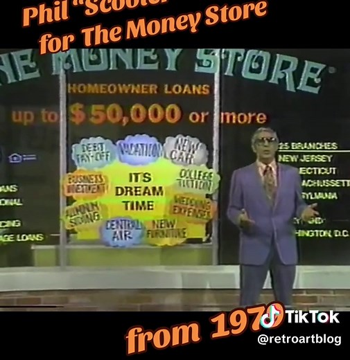 1979 Vintage Commercial for The Money Store Featuring Phil Rizzuto
