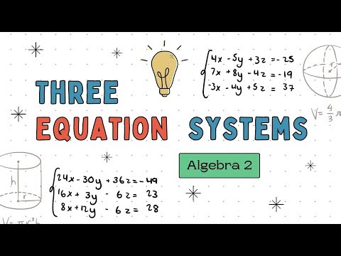 Solving Systems of Three Linear Equations by Elimination