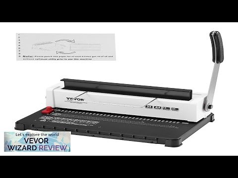 VEVOR Coil Spiral Binding Machine Manual Book Maker 34-Holes Binding 120 Sheets Review