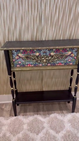 Handcrafted William Morris Console Table – English Cottage Entryway - Etsy