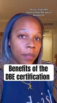 Learn more about the DBE certification pt. 2 #governmentcontracting #supplierdiversity #DBE #tips