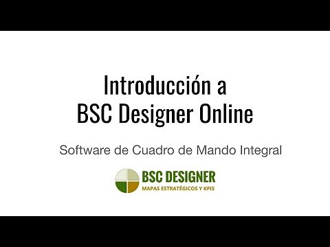 Introducción a BSC Designer Online Software de Cuadro de Mando Integral