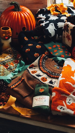 Kiel James Patrick on Instagram: "Cozy Sweaters have returned to KJP.com with new styles being added this week! Who wants one of our new Autumn sweaters for spooky season? 🍁🦇🎃👻🐈‍⬛"