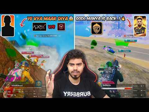 GODLIKE MANYA IS BACK..! 🔥 11 SOLO KILLS | TAG vs RCE 😱