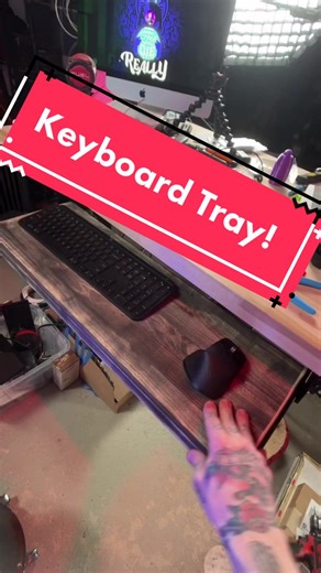 DIY Keyboard Tray Organization for Computer Workbench | Logitech MX Keys