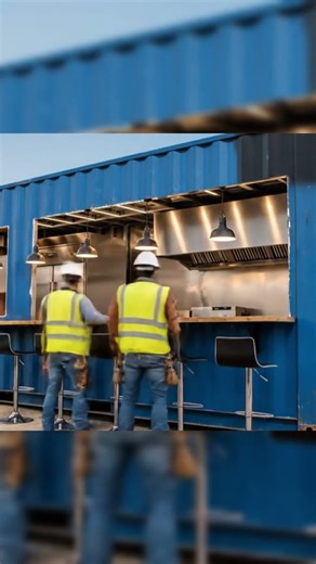 Shipping Container Restaurant Conversion #containerconversion #containerrestaurant #containercafe