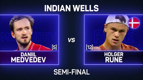 Rune reaches fourth Masters final by downing Medvedev