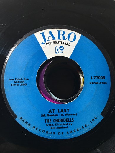 The Chordells - At Last / September Song