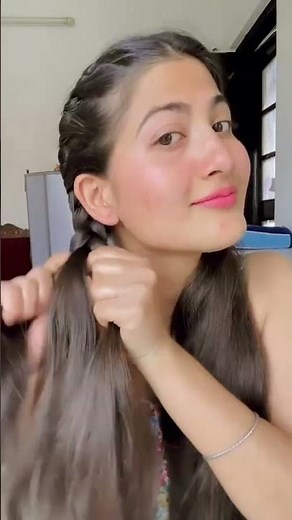 Two side twisted braid hairstyle for school girls || easy braids tutorial #youtubeshorts #school