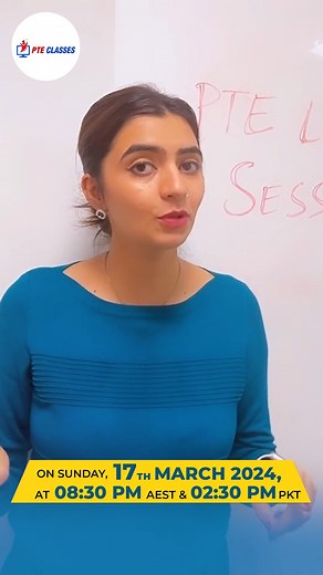 🚀 Ready to conquer your PTE exam? Join us for the live session where you'll gain insider tips to ace your PTE! Discover the Do's and Don'ts of the PTE Exam firsthand. Share your topic suggestions below, and let's unlock the keys to your success together! 🎯 📅 Date: March 17th, 2024 📆 Day: Sunday 🕙 Time: 02:30 PM PKT | 08:30 PM AEST 𝐃𝐨𝐰𝐧𝐥𝐨𝐚𝐝 𝐭𝐡𝐞 𝐚𝐩𝐩 𝐧𝐨𝐰: 🌐https://pteclasses.com/app/ #instagramlive #livesession #ptewriting #free #registration #education #studyinaustralia #pak