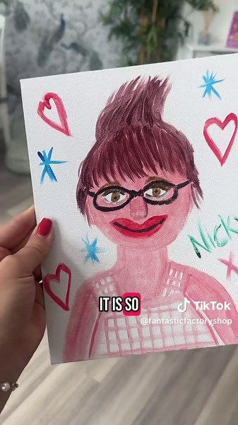 The best thing she’s ever come home with 🤣 #painting #paintandsip #paintparty #gamesnight #partygames #paintyourpartner