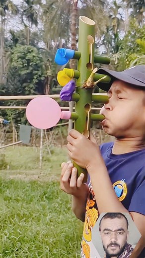 DIY Bamboo Air Toy with Balloon | Handmade Eco Toy Using Natural Bamboo This eco-friendly DIY bamboo toy works with air pressure and produces a fun popping action using only original sound. No background music is used – only real, natural sound effects for an authentic experience. #ideas #diy #BambooDIY | The Slingshot Workshop