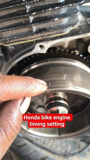 Honda bike engine timing setting #automobile #bike #honda #timing #engine #shorts