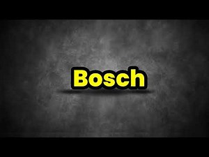 Bosch Pronunciation | How To Say Bosch