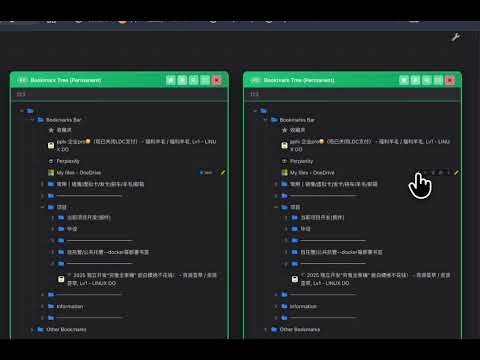 Bookmark Canvas: a bookmark manager with sandboxing, JSON Canvas, card-chain splits, and Git sync.