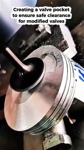 Valve Pocket for Modified Valves 😊#ValvePocket #ModifiedValves #EngineModification #ValveClearance