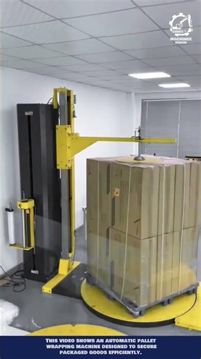 Pallet Wrapping Machine: Warehouse Automation Innovation #machineinnovation