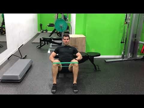 Hip thrust con banda elástica