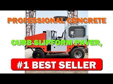Professional Concrete Curb Slipform Paver, Steel Construction, Electric Powered, 150x63 - B0G3ZPP6V2