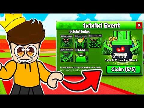 100% Unlocking MAX LEVEL 1x1x1x1 Update in Roblox Be A Lucky Block!