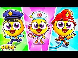FireGirl, DoctorGirl and PoliceGirl 🚒🚓| Whoo-ee Professions Song | Kids Songs by Lamba Lamby