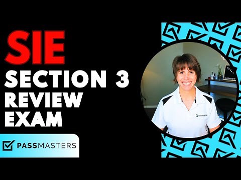 SIE EXAM QUESTIONS that you MUST KNOW with Suzy Rhoades of PassMasters