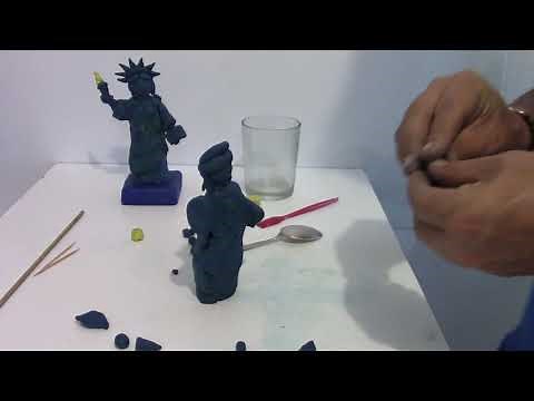ESTATUA DE LA LIBERTAD en Plastilina