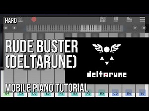 How to play Rude Buster (Deltarune) by Toby Fox on Mobile Piano (Tutorial)