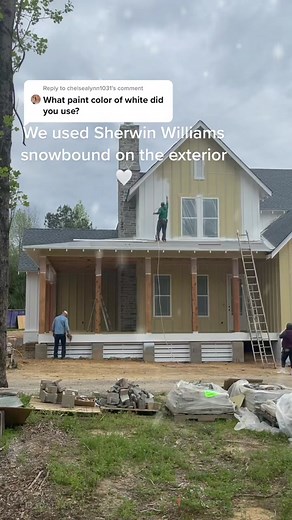 Sherwin Williams Snowbound Exterior: Modern Farmhouse Transformation