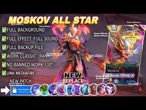 Script Skin Moskov All Star - Infernal Wyrmlord No Password | Full Effect Voice | Patch Terbaru