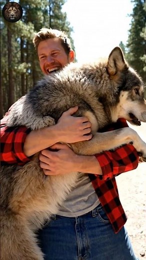 When a Wild Wolf Trusts a Human 🐺❤️Unbelievable Moment
