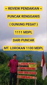 #solohiking "Full Review" The route from the summit of MT. LOROKAN 1100 meters above sea level to...