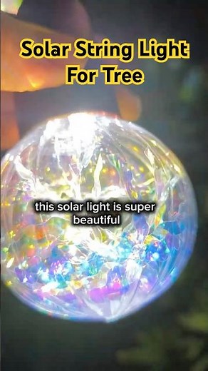 Solar Fairy String Lights | Sparkling Tree Decoration at Night