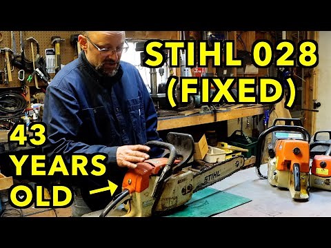 Fixing An Antique Chainsaw. Stihl 028 Wood Boss.