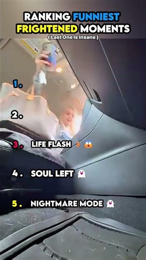 Ranking Scariest & Funniest Frightened Moments #funny #ranking