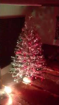 Vintage Aluminum Christmas tree and Color wheel