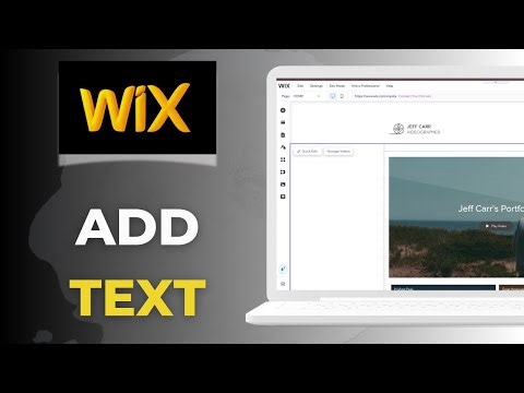 How to Add Text to Wix Website