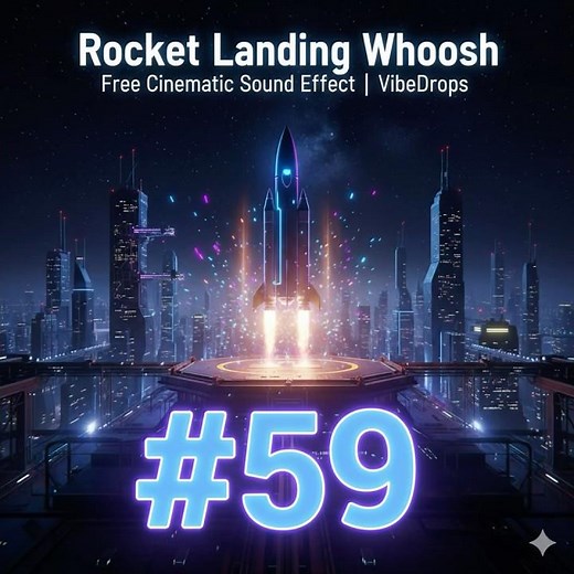 🚀 Epic Rocket Landing Sound 🔊 | VibeDrops #59 #soundeffect