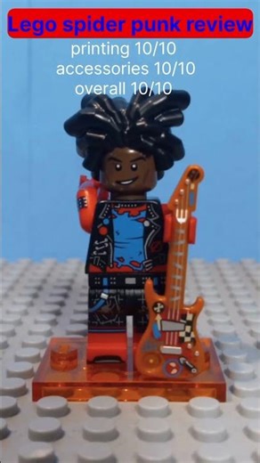 Spider punk review and animation #lego #stopmotion #spiderman