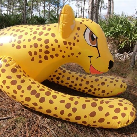 Life-Size Ride-On Pool Toy Cheetah from Inflatable World