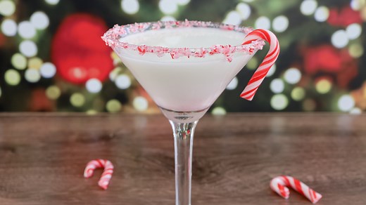 Candy Cane Martini Cocktail Recipe - Tasting Table