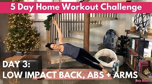 Welcome to Day 3 of the 5-Day Challenge! Get ready to enjoy this low impact sculpt for your upper body! Today I’m talking more posture and alignment, and all about building healthy habits both on, and off the mat. You deserve to have a long, healthy life in a fit body you love and it’s about more than exercising. 💜 So I want to hear from you today in your check in, how are you also prioritizing sleep, nutrition and managing stress? Today’s workout is Day 3 of our Rock Your Life Warrior Woman 30