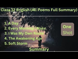 Class 12 English [All Poem Full Summary in Nepali]|{New Course}|