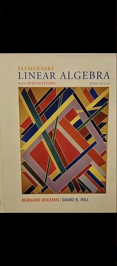 Linear Algebra by Kolman | #bernard #kolman #davidhill
