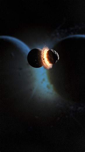 4.2K views · 28 reactions | We discuss the theory that Earth once had two moons, and one of them may still be with us in a different form. The smaller moon is believed to have collided with our current moon, resulting in the smooth and dark near side and the thicker, rougher far side of the moon. | Auto Viral | Facebook