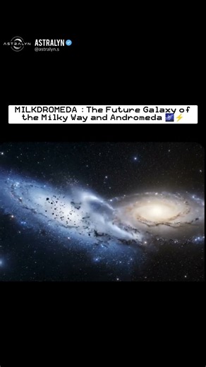 MILKDROMEDA: The Future Galaxy Formed by the Milky Way and Andromeda #galaxy