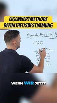 Eigenvalue method for definiteness determination 🎓 #mathebydanieljung #shorts