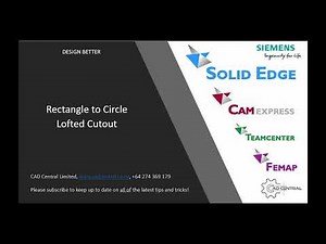 Creating a lofted cutout from a rectangle to a circle