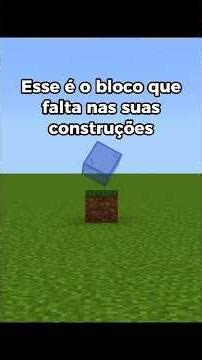 Esse é o bloco secreto q falta nas suas construções #minecraft #curiosidades