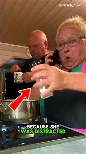 Sneaky Salt Shaker Trick by Wife | Funny Couple Kitchen Prank! #funnyprankvideo #shorts #funny #lol